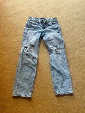 Aeropostale Light Blue Low Rise Baggy Jeans- Size 0 Short